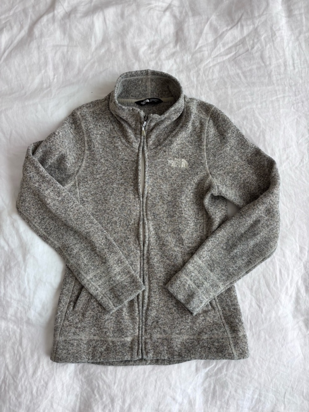 The North Face Gray Zip-Up Fleece Jacket